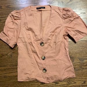 Zara size medium short sleeve top
